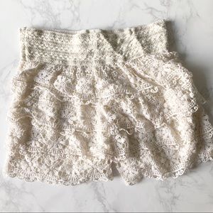 Brandy Melville Crochet Shorts